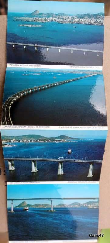 Rio de Janeiro - Souvenir Folder with 10 folded Postcard size colour photos