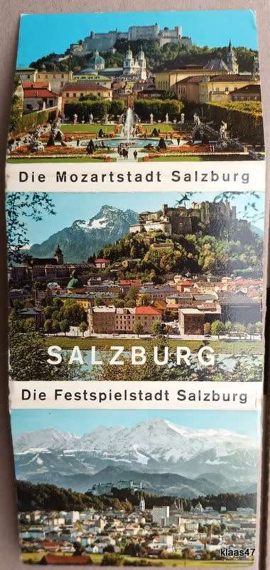 Salzburg - 20 Small Colour Photos (Folded Souvenir)