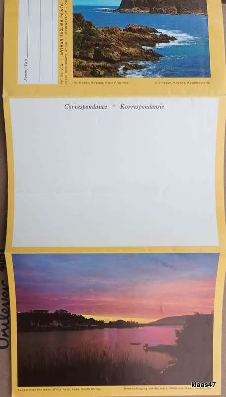 Arthur English Scenic Letter Card - Unused - Cape Province