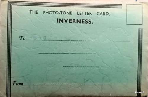 Vintage - The `Dainty Series` - Photo-Tone Souvenir Letter Card and 6 Photos of Inverness - Unused