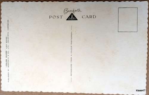 Vintage Colour Post Card - Bamforth and Co. - Central Promenade, Morecambe