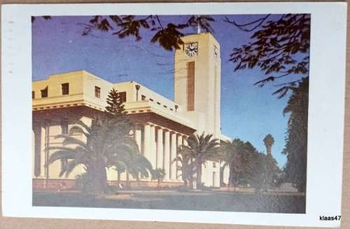Vintage Post Card - City Hall Bulawayo - Posted S. Rhodesia to South Africa 1958