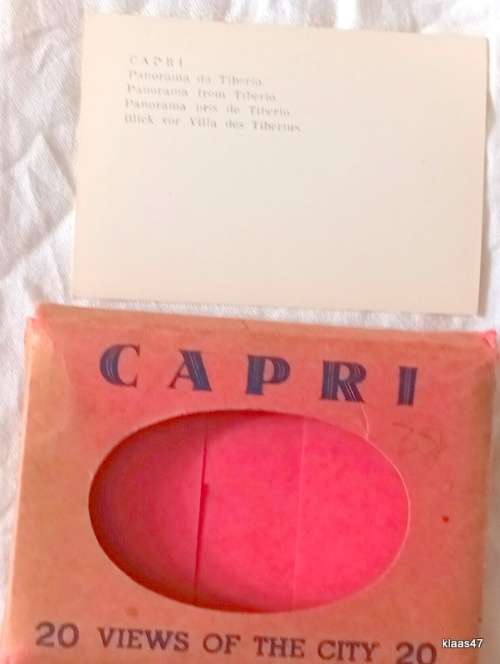Vintage Souvenir - Capri - 20 Views of the City -  Photos (Small) in Folder (R Renza, Napoli)