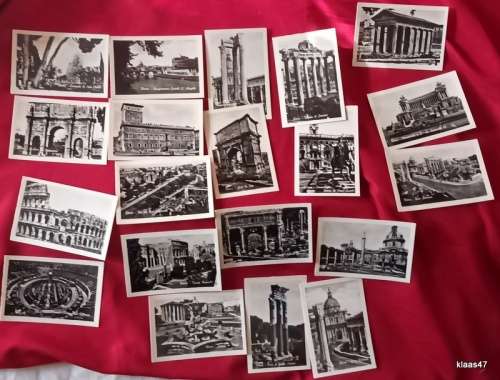 Vintage Souvenir - Roma - 20 Real Photos (Small) in Folder (Bromofoto, Milano)