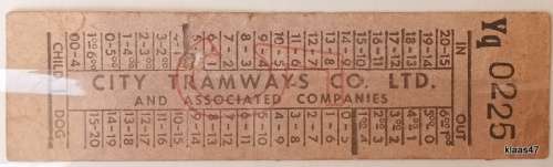Vintage City Tramways Ticket Cape Town