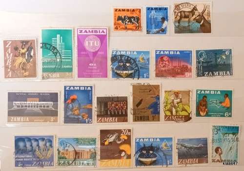 Zambia - Mixed Lot of 20 Used stamps