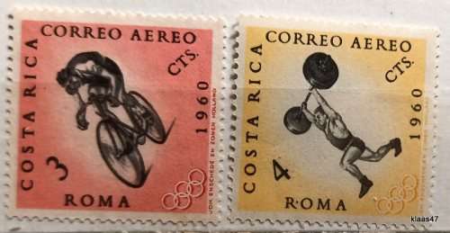 Costa Rica  - 1960 - Sport - 2 Unused stamps