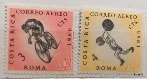 Costa Rica  - 1960 - Sport - 2 Unused stamps