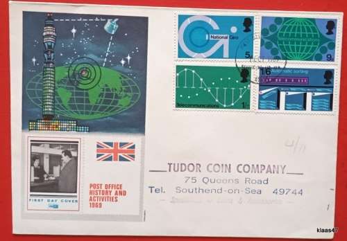 GB - 1969 - Post Office History and Activities - FDC