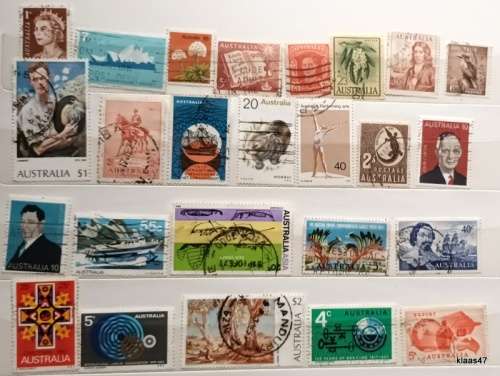 Australia - Mixed Lot of 25 Used stamps
