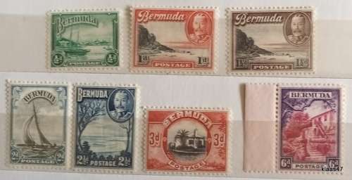Bermuda - 1936-47 - Pictorial Issue - Short set of 7 (1/2d to 6d)