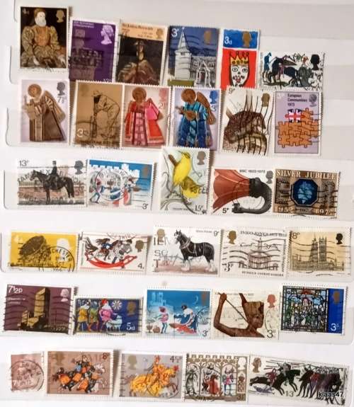 GB - Mixed Lot of 32 Used stamps