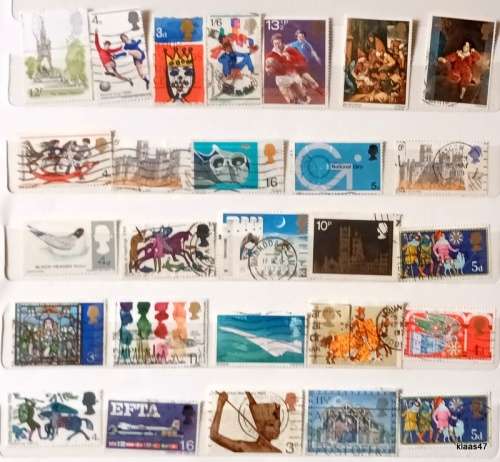 GB - Mixed Lot of 27 Used stamps