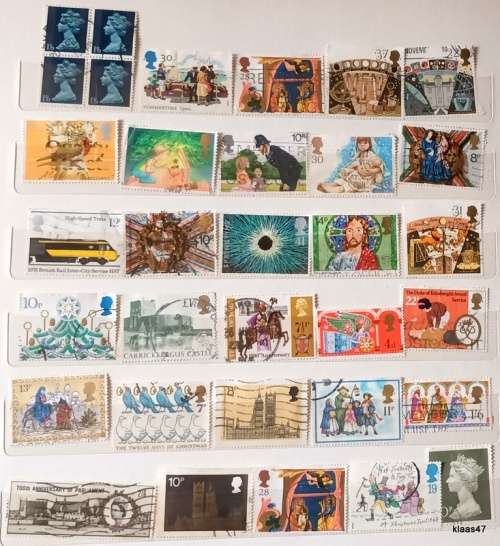 GB - Mixed Lot of 30 Used stamps