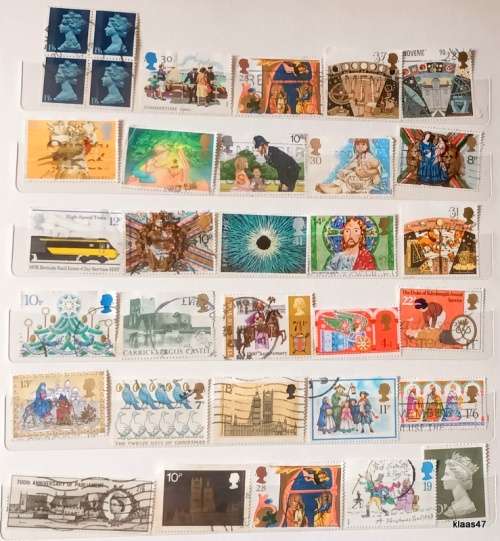 GB - Mixed Lot of 30 Used stamps