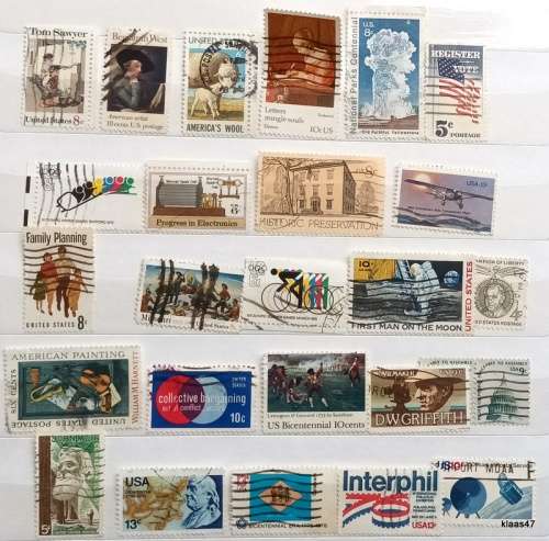 USA - Mixed Lot of 25 Used stamps