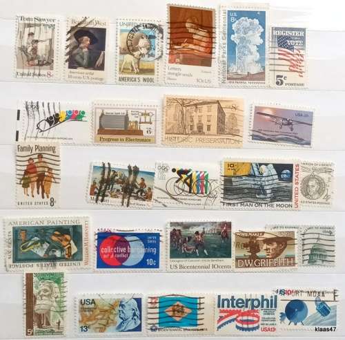 USA - Mixed Lot of 25 Used stamps