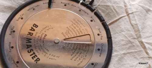 `BarMaster` Drink Guide by Danesco - Stainless Steel Wheel