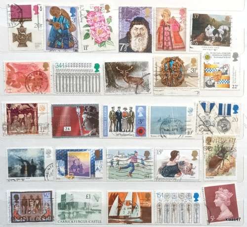 GB - Mixed Lot of 26 Used stamps