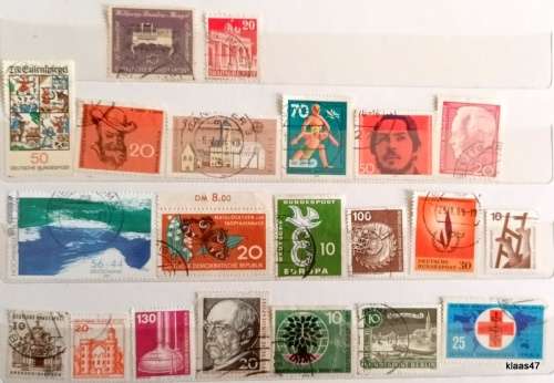Germany - Mixed Lot of 21 Used stamps