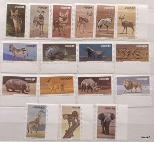 South West Africa 1980 3rd Definitive Animal Wildlife  17 Mint stamps