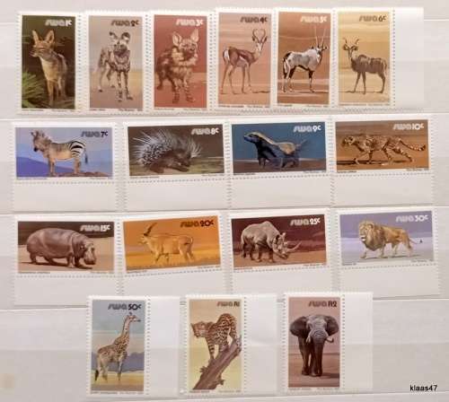 South West Africa 1980 3rd Definitive Animal Wildlife  17 Mint stamps