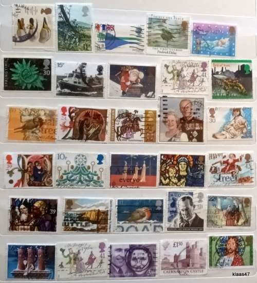GB - Mixed Lot of 30 Used stamps