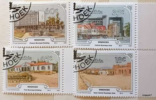 Namibia - 1990 - Development of Windhoek  - Set of 4 Cancelled stamps