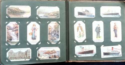 Vintage Cigarette Card Album with 250 Cards (Will`s and Player`s)