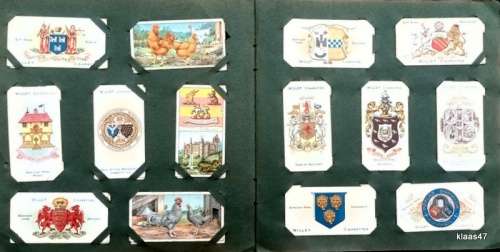Vintage Cigarette Card Album with 250 Cards (Will`s and Player`s)
