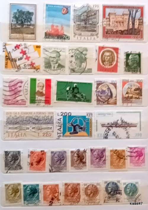 Italy - Mixed Lot of 31 Used stamps