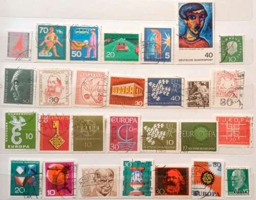 Germany - Mixed Lot of 28 Used stamps