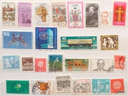 Germany - Mixed Lot of 25 Used stamps