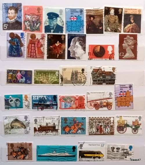GB - Mixed Lot of 31 Used stamps
