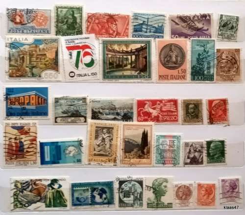 Italy - Mixed Lot of 32 Used stamps