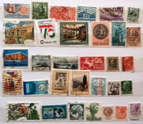 Italy - Mixed Lot of 32 Used stamps