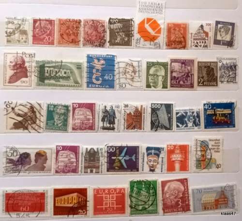 Germany - Mixed Lot of 38 Used stamps (some hinged)