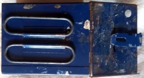 Vintage Metal Lockable  Money Box  Street Collection Type with Handle