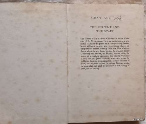 The Serpent and the Staff - Frank Yerby - Hardcover 1958