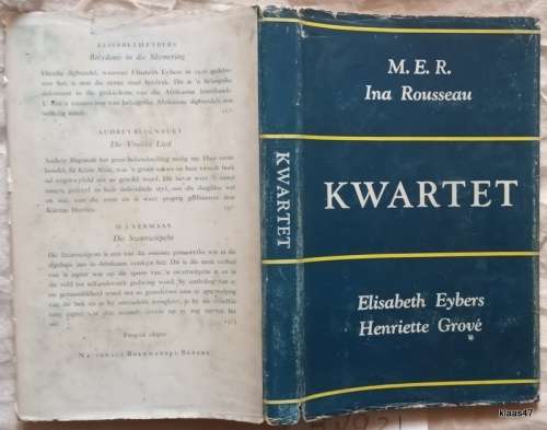 Kwartet - M.E.R. / Ina Rousseau / Elisabeth Eybers / Henriette Grove - Derde Druk 1960 Hardeband