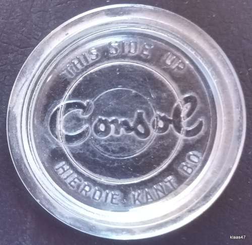 GLASS TOPS FOR CONSOL JARS , ORIGINAL CONSOL : **BID PER PIECE**