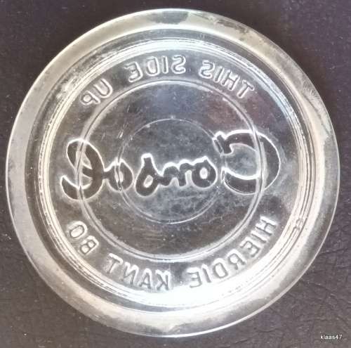 GLASS TOPS FOR CONSOL JARS , ORIGINAL CONSOL : **BID PER PIECE**