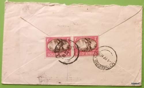 Registered Letter from Kliptown to Cape Town - 1953