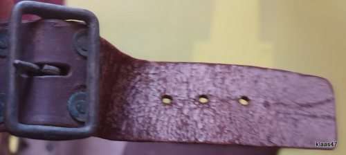 5 Pocket leather ammo bandolier - Stamped Johannesburg South Africa 1942