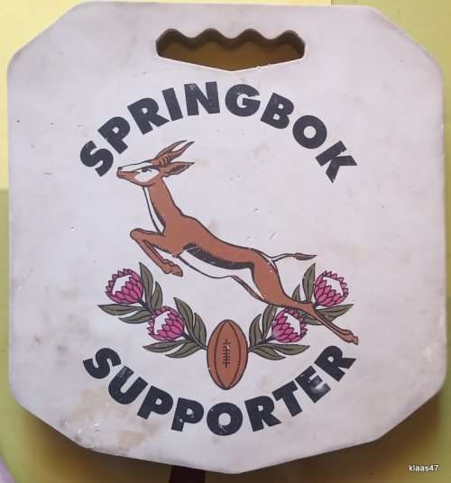 Springbok Supporter Cushion (SA Sports Illustrated advertising on reverse)