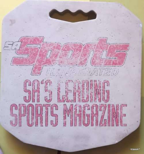 Springbok Supporter Cushion (SA Sports Illustrated advertising on reverse)