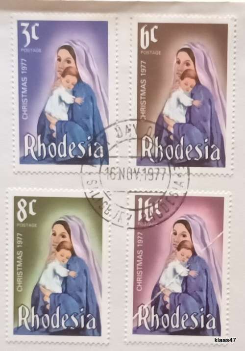 Rhodesia - 1977 - Christmas - FDC