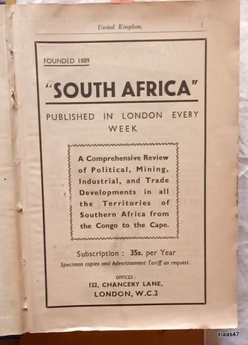 Year Book and Guide to Southern Africa 1960 - Complete with Shell Map of Southern Africa