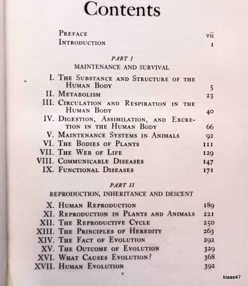 The Human Organism and the World of Life - Clarence W Young - H/cvr (A Survey in Biological Science)