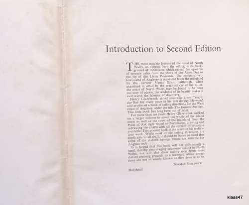 Anglesey & North Wales Coast Pilot (A Yachting Monthly Publication) 1967 Second Edition